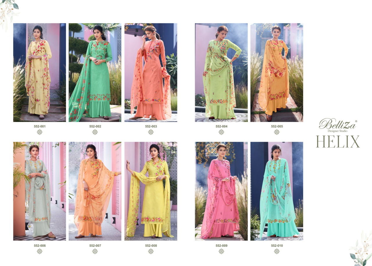 Belliza Helix 2 Pure Cotton Digital Print Latest Fance Designer Dress Material Collection